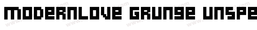 ModernLove Grunge Unspecified Regu字体转换